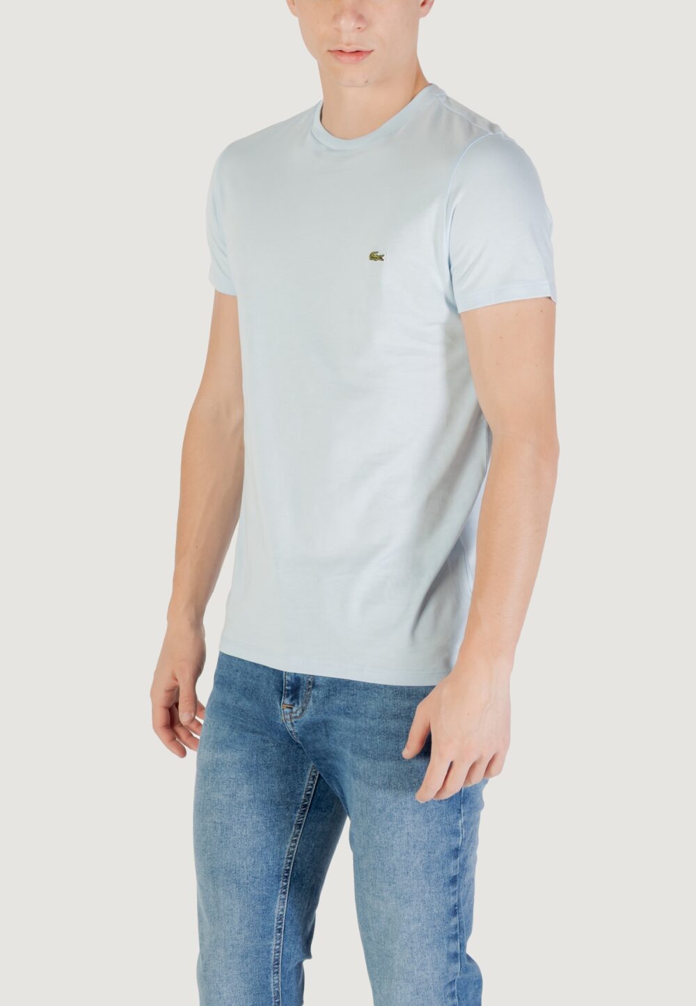 T-shirt LACOSTE Celeste - Foto 4