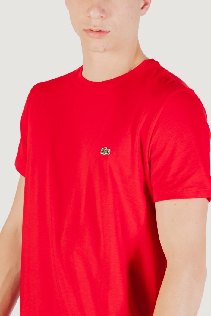 T-shirt LACOSTE  Rosso
