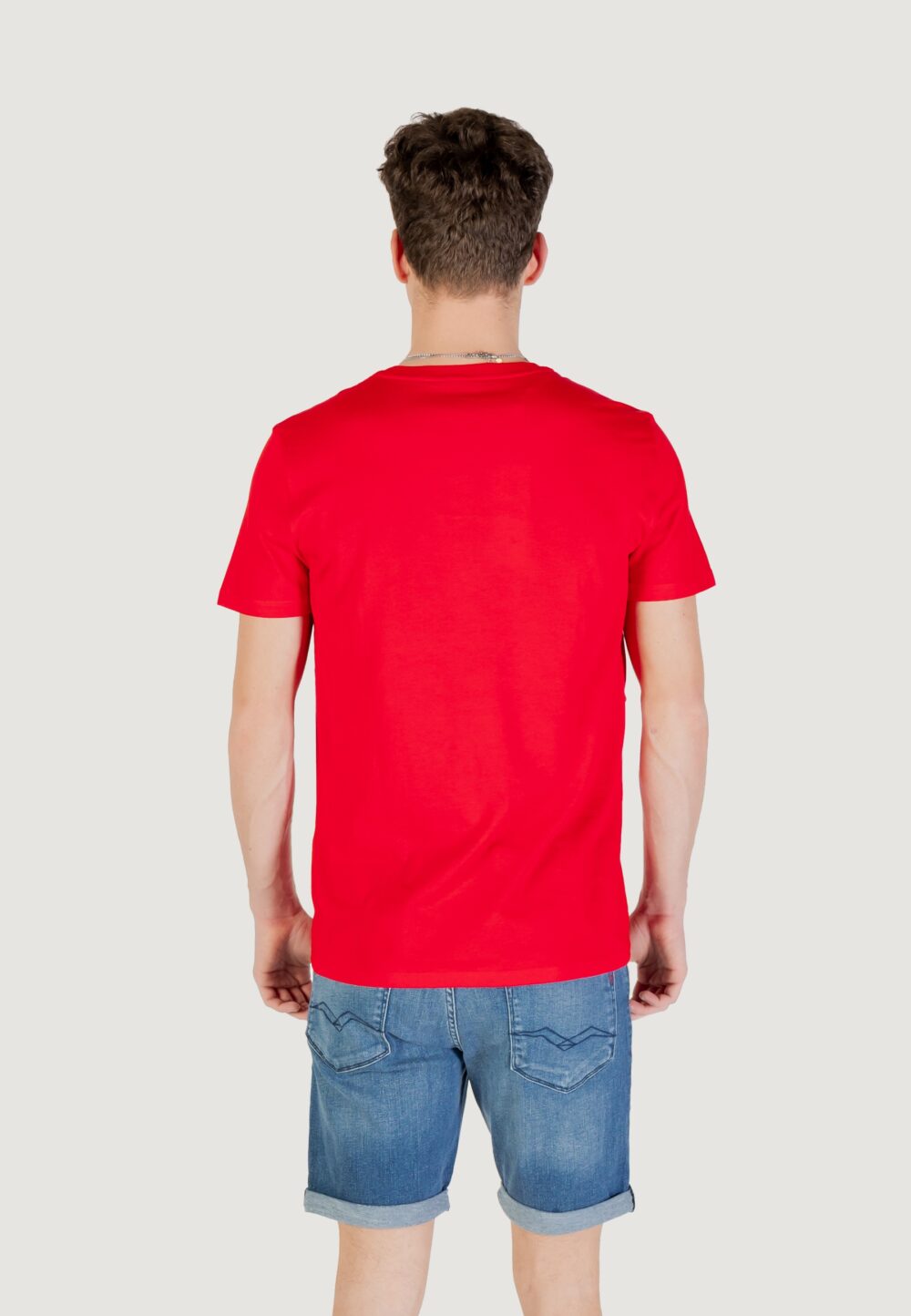 T-shirt LACOSTE Rosso - Foto 5