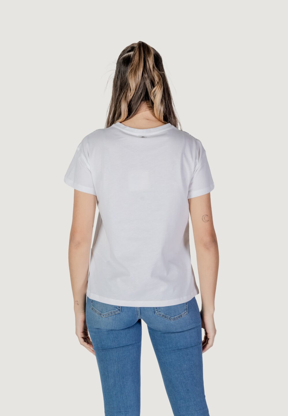 T-shirt Liu-Jo ecs moda m/c Bianco - Foto 3