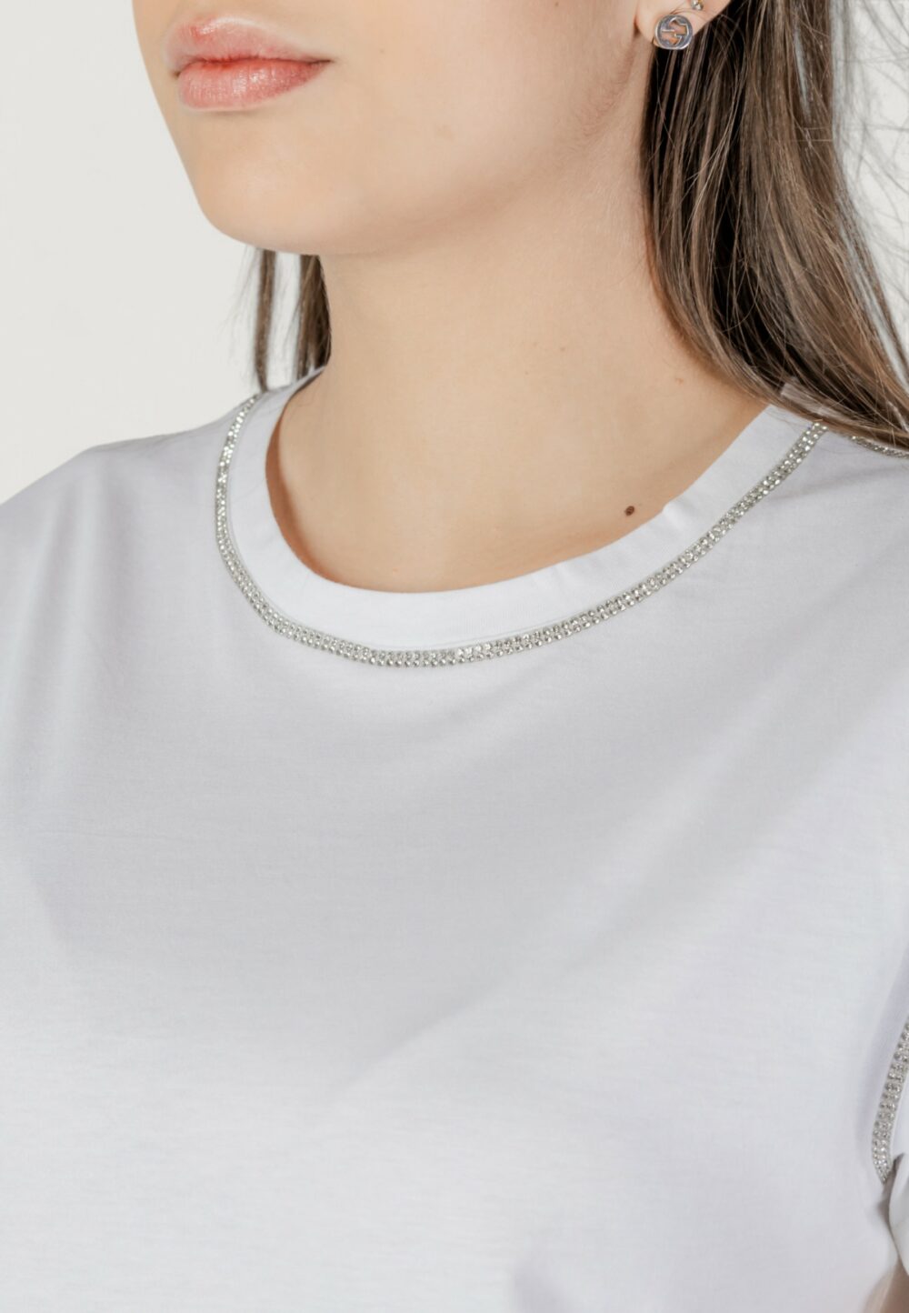 T-shirt Liu-Jo ecs moda m/c Bianco - Foto 5