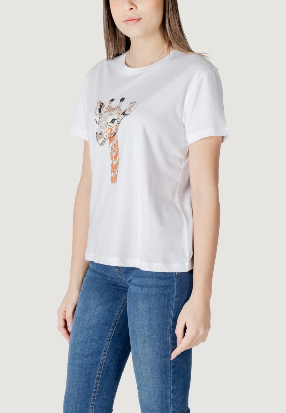 T-shirt Liu-Jo ecs moda m/c Bianco - Foto 4