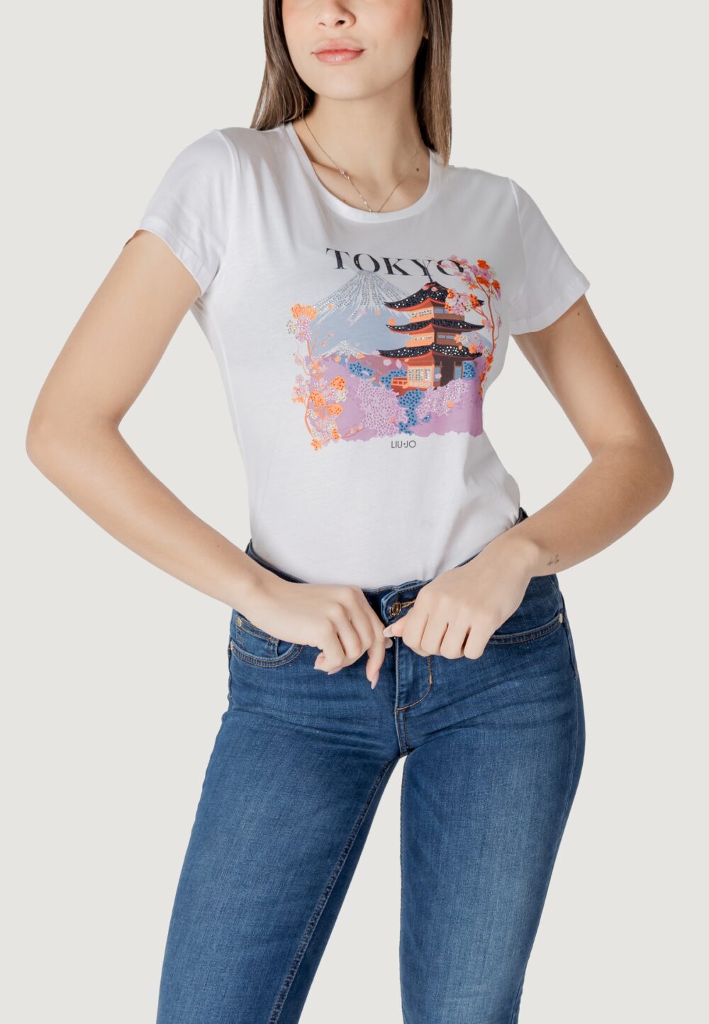T-shirt Liu-Jo ecs moda m/c Bianco - Foto 1