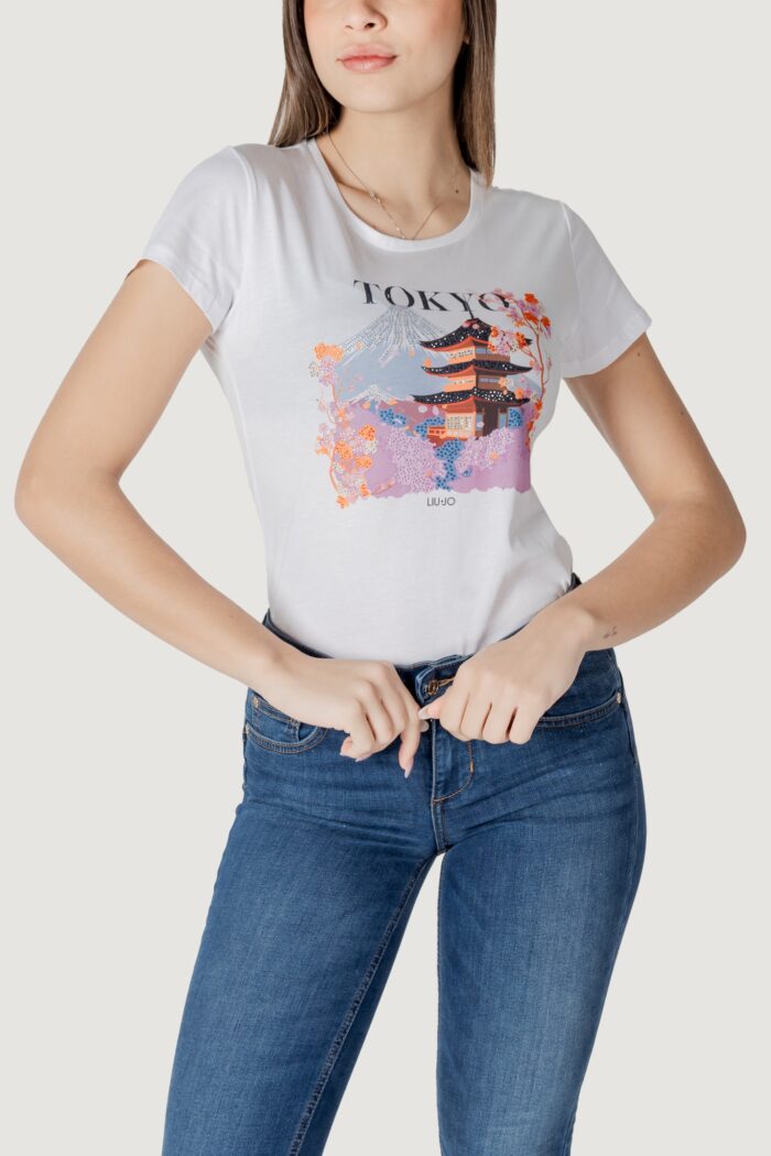 T-shirt Liu-Jo ecs moda m/c Bianco
