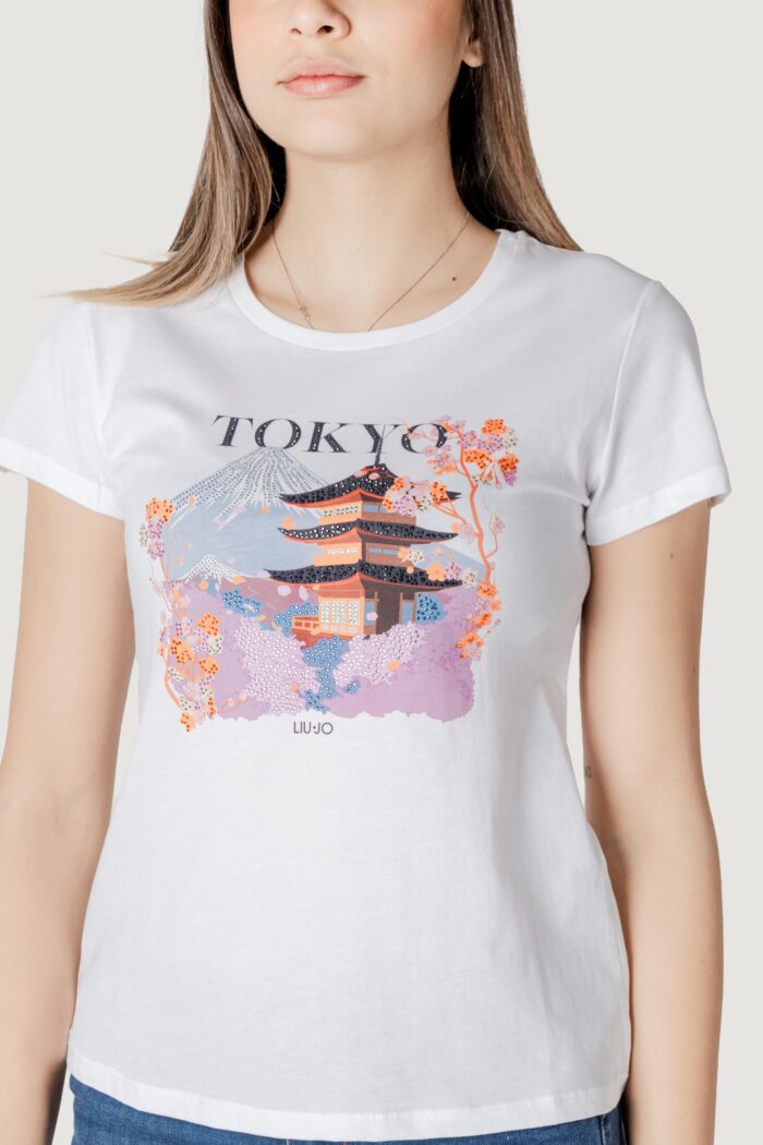 T-shirt Liu-Jo ecs moda m/c Bianco