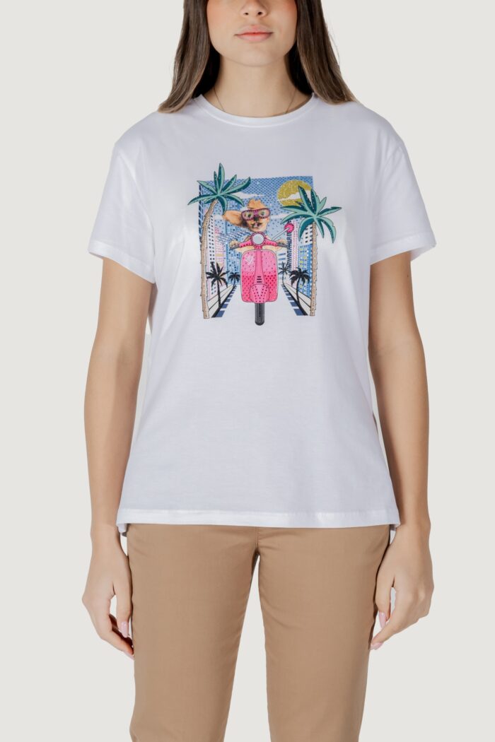 T-shirt Liu-Jo ecs moda m/c Bianco