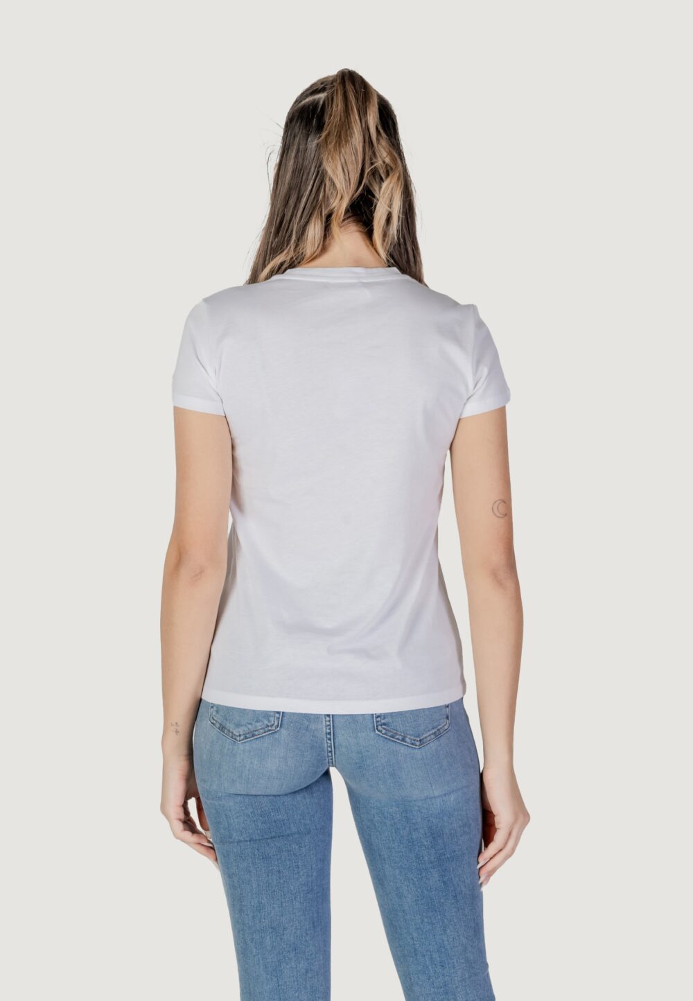 T-shirt Liu-Jo ecs moda m/c Bianco - Oro - Foto 4