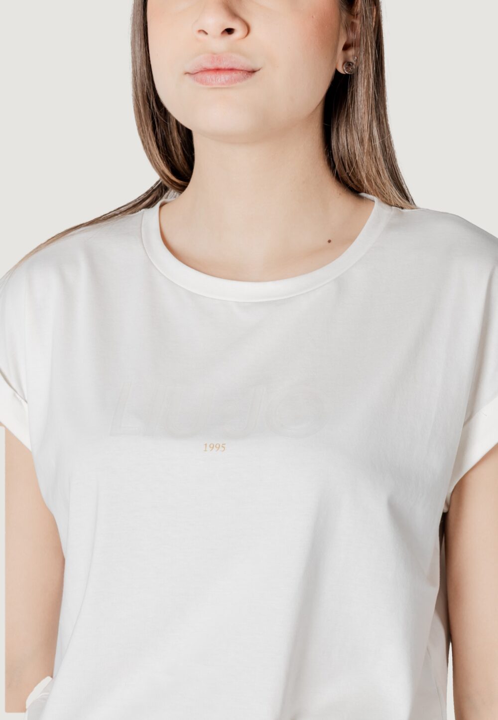 T-shirt Liu-Jo ecs basica s/m Latte - Foto 2