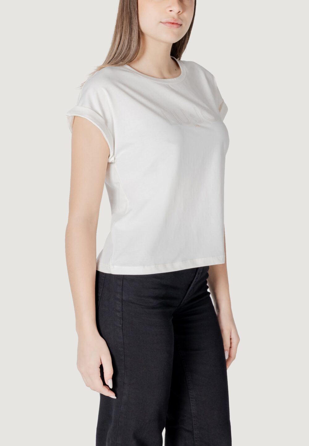 T-shirt Liu-Jo ecs basica s/m Latte - Foto 3