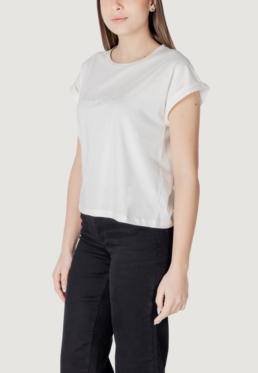 T-shirt Liu-Jo ecs basica s/m Latte - Foto 4