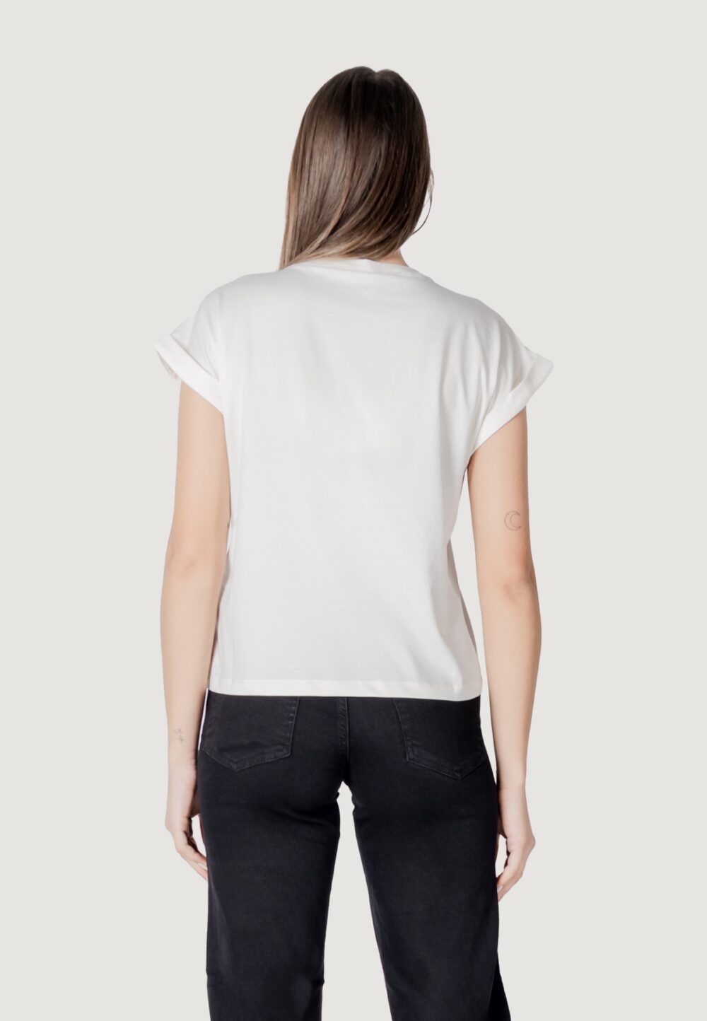 T-shirt Liu-Jo ecs basica s/m Latte - Foto 5