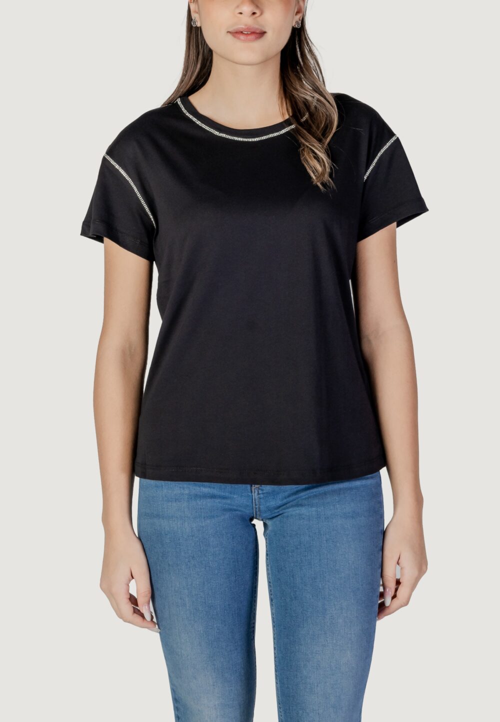 T-shirt Liu-Jo ecs moda m/c Nero - Foto 1