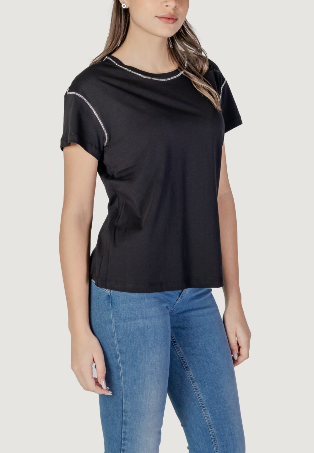 T-shirt Liu-Jo ecs moda m/c Nero - Foto 2