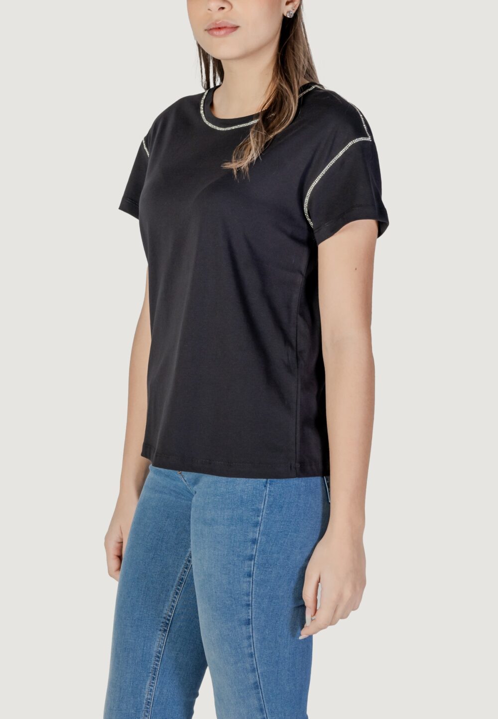 T-shirt Liu-Jo ecs moda m/c Nero - Foto 4