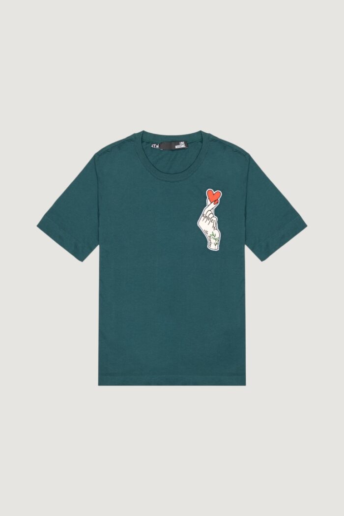 T-shirt Love Moschino  Petrolio