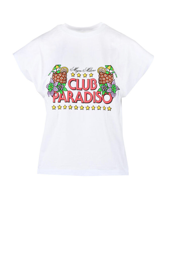 T-shirt MSGM  Bianco