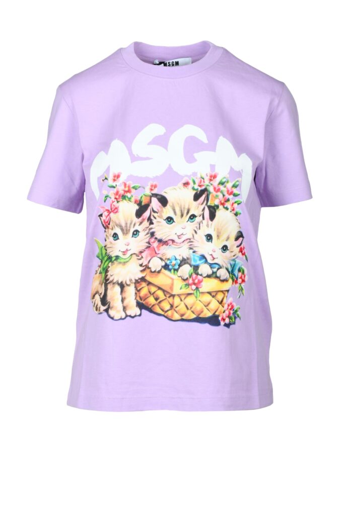 T-shirt MSGM  Lilla