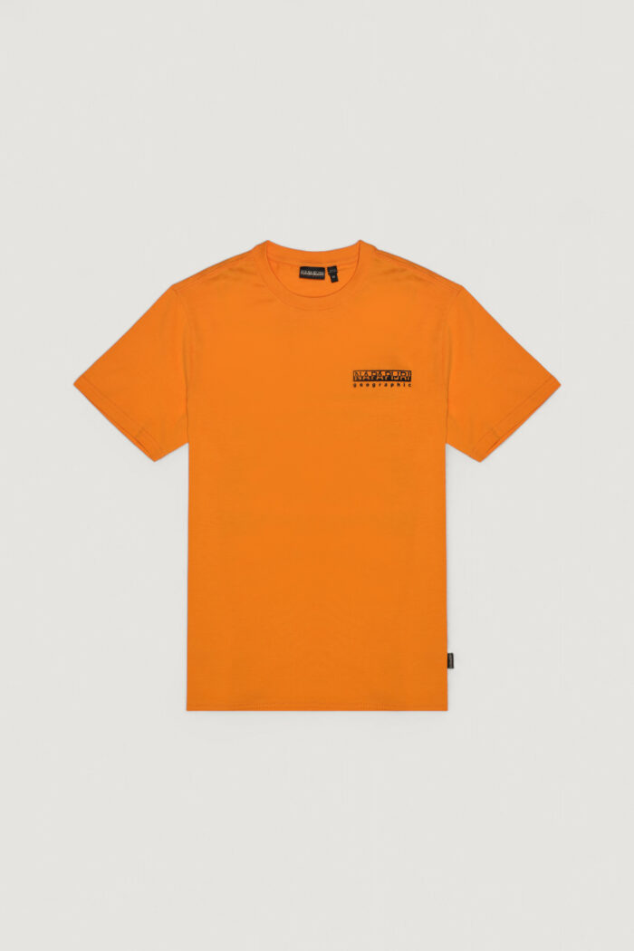 T-shirt Napapijri s-vignoni back ss Arancione