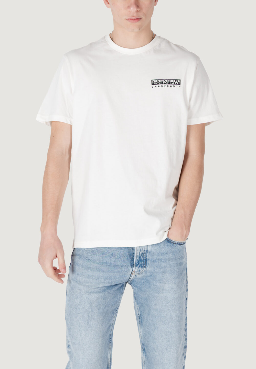 T-shirt Napapijri s-vignoni back ss Bianco - Foto 1