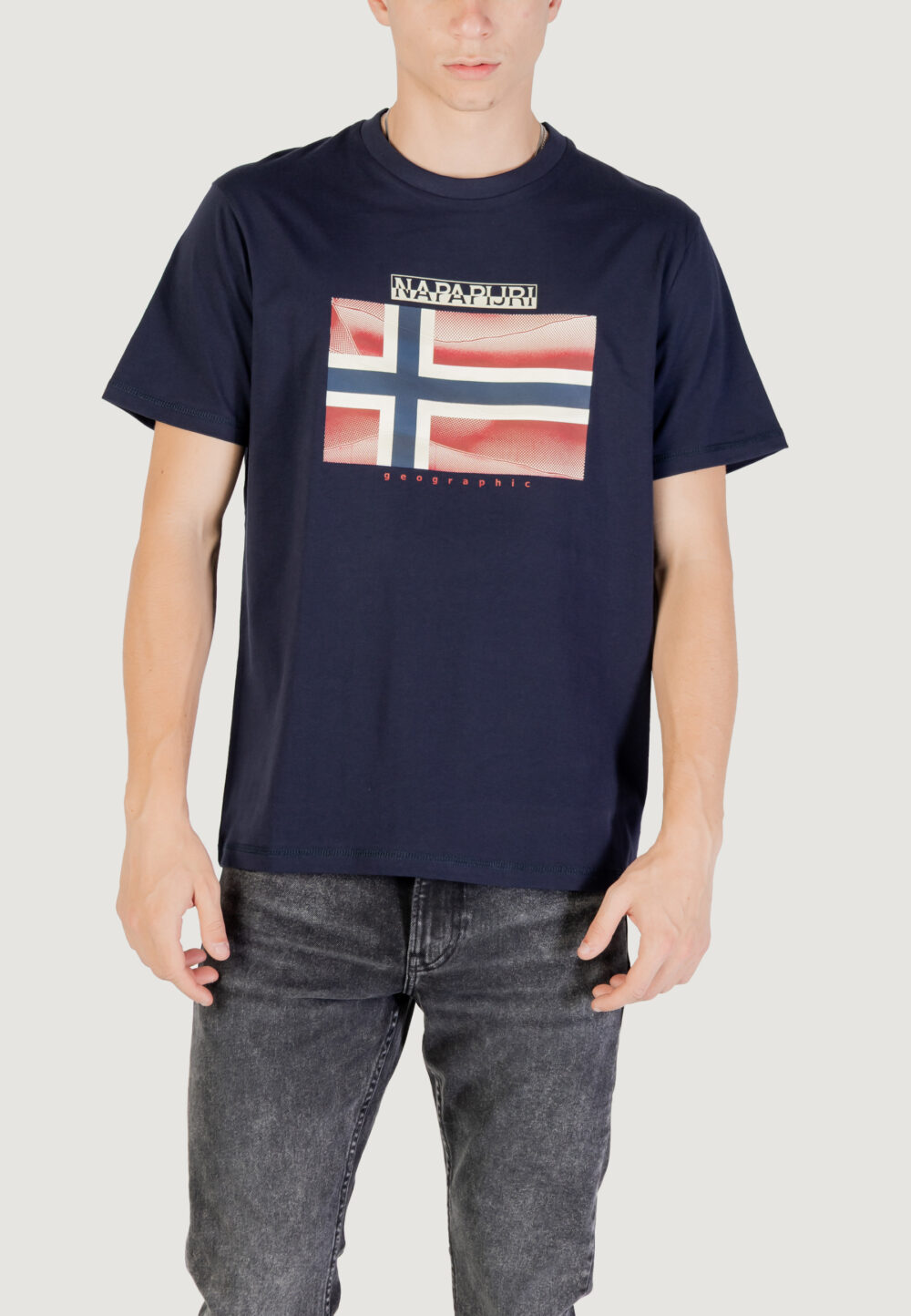 T-shirt Napapijri s-lari ss Blu marine - Foto 1