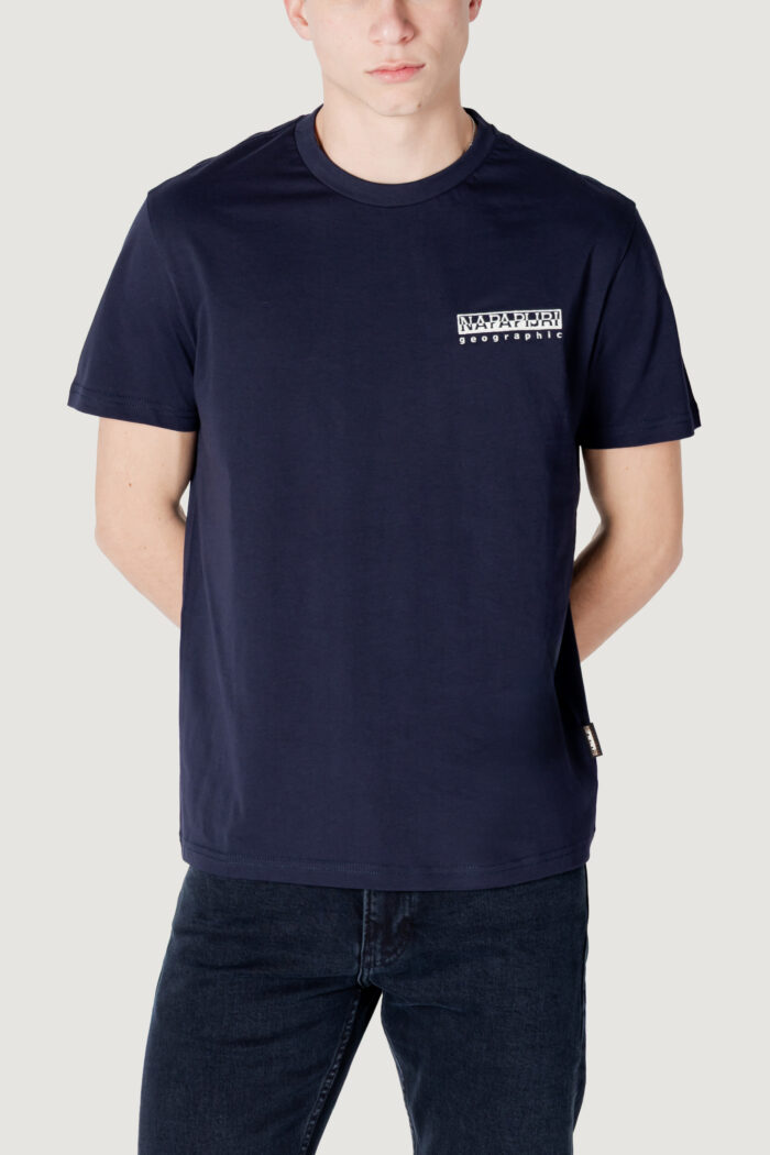 T-shirt Napapijri s-vignoni back ss Blu marine