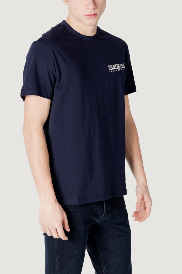 T-shirt Napapijri s-vignoni back ss Blu marine