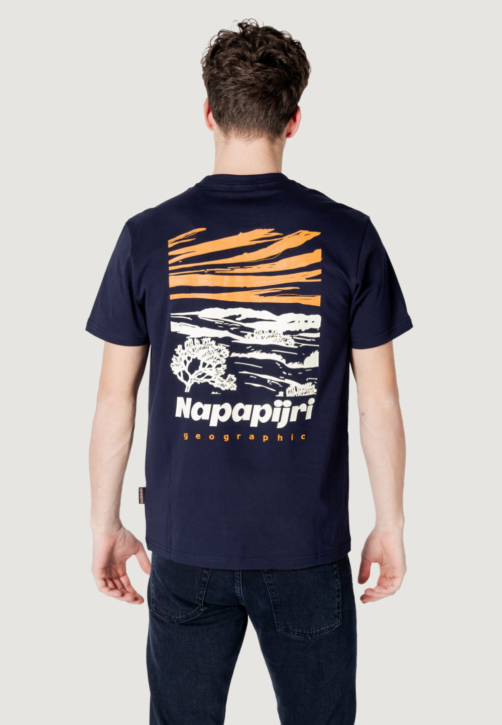 T-shirt Napapijri s-vignoni back ss Blu marine - Foto 4
