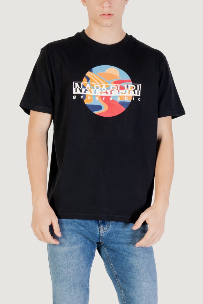 T-shirt Napapijri s-valdor ss Nero