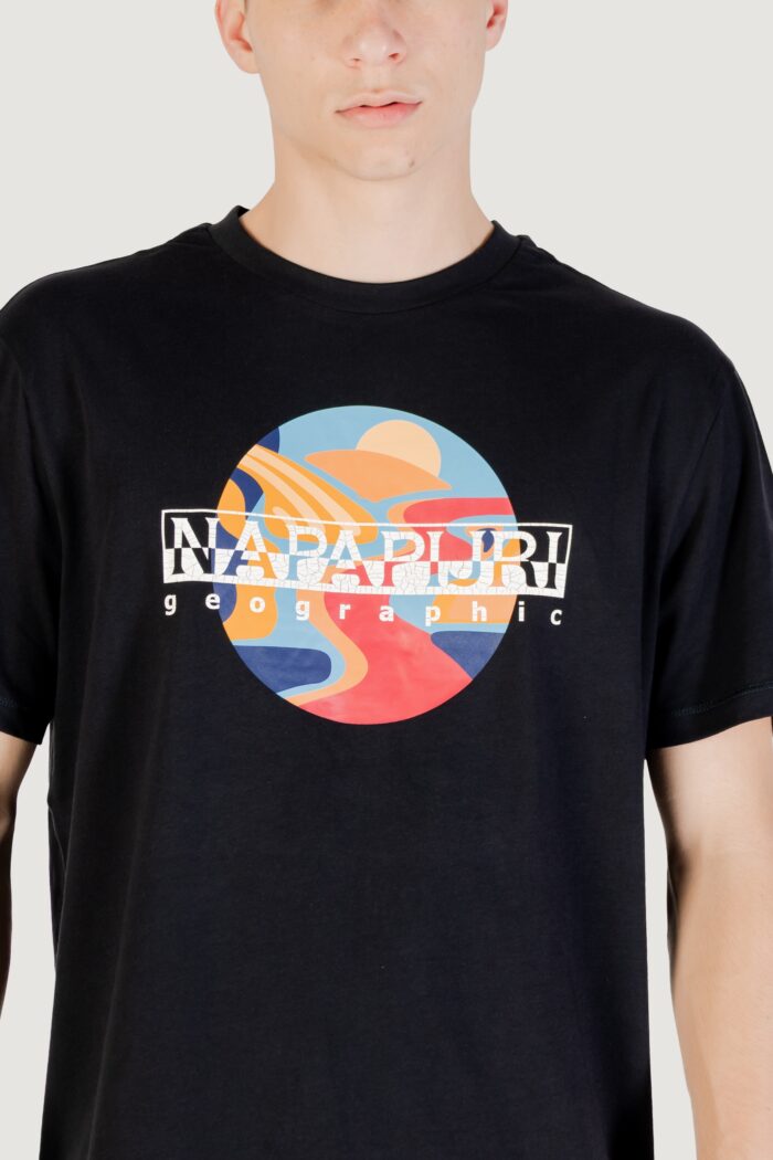 T-shirt Napapijri s-valdor ss Nero