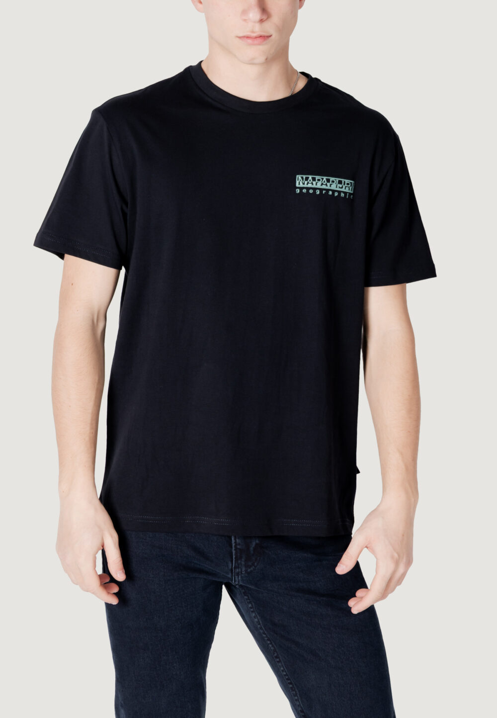 T-shirt Napapijri s-vignoni back ss Nero - Foto 1