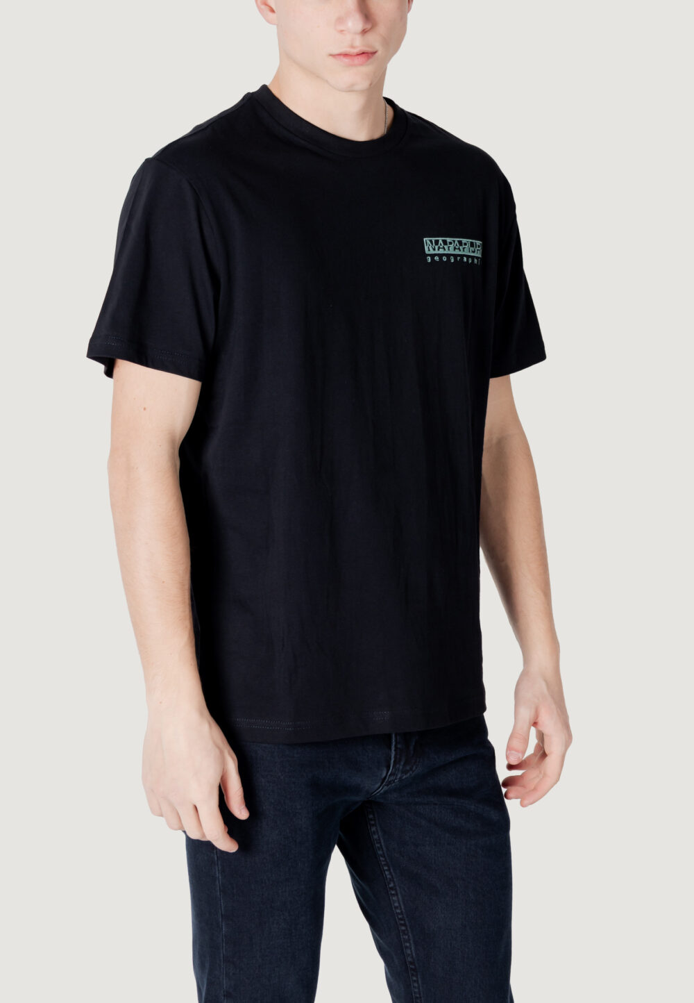 T-shirt Napapijri s-vignoni back ss Nero - Foto 3
