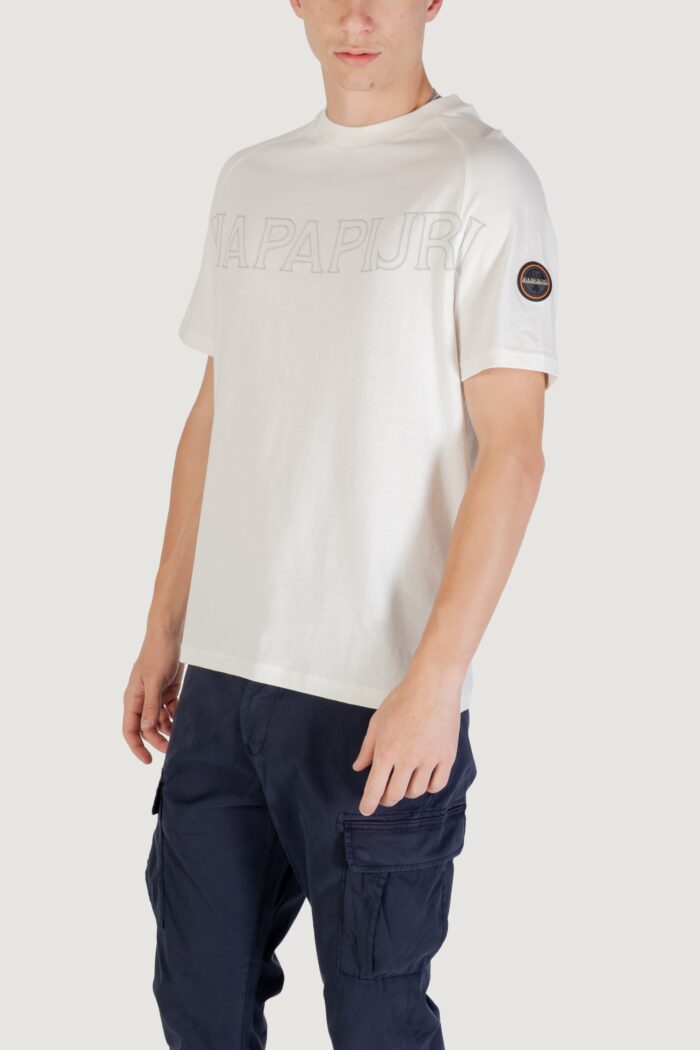 T-shirt Napapijri s-ambra ss Panna