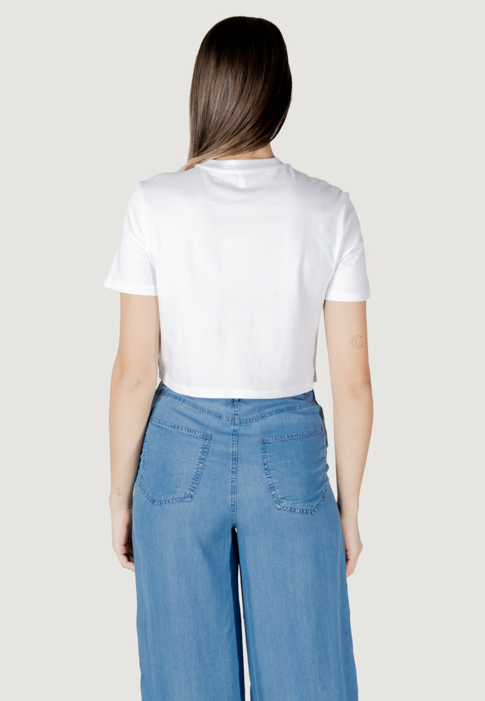 T-shirt Only onldara s/s short mix top jrs Bianco - Nero - Foto 4