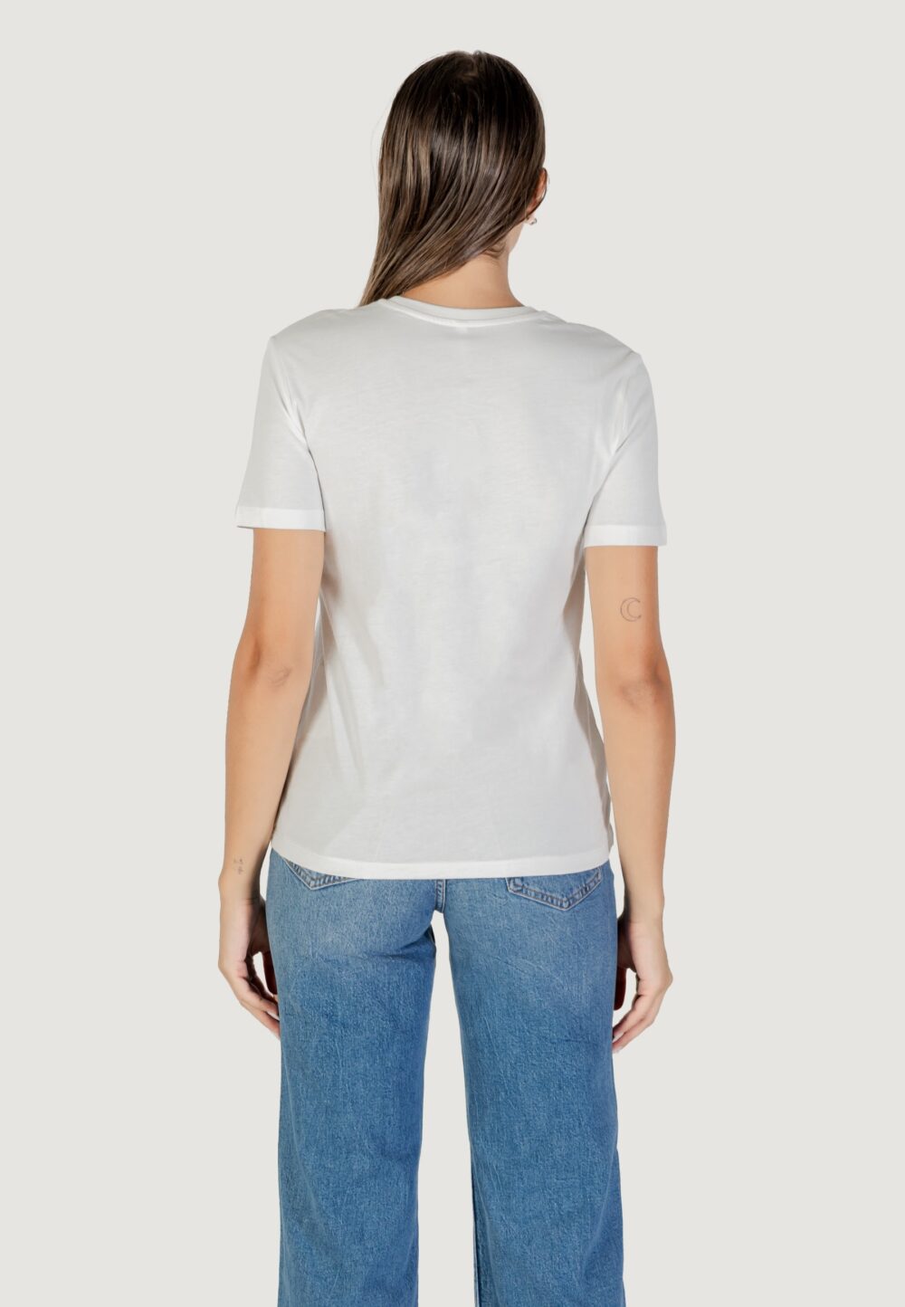 T-shirt Only onlteresa life reg s/s teddy top cs jrs Latte - Foto 4