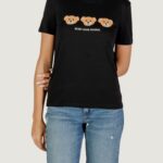 T-shirt Only onlteresa life reg s/s teddy top cs jrs Nero - Foto 1