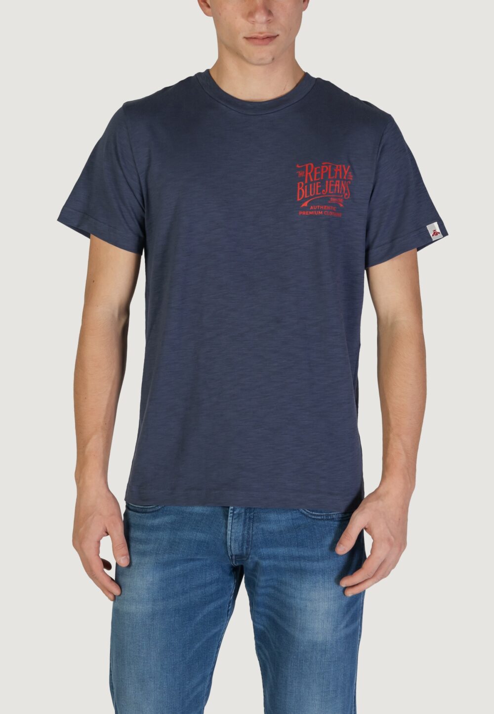 T-shirt Replay Blu - Foto 1