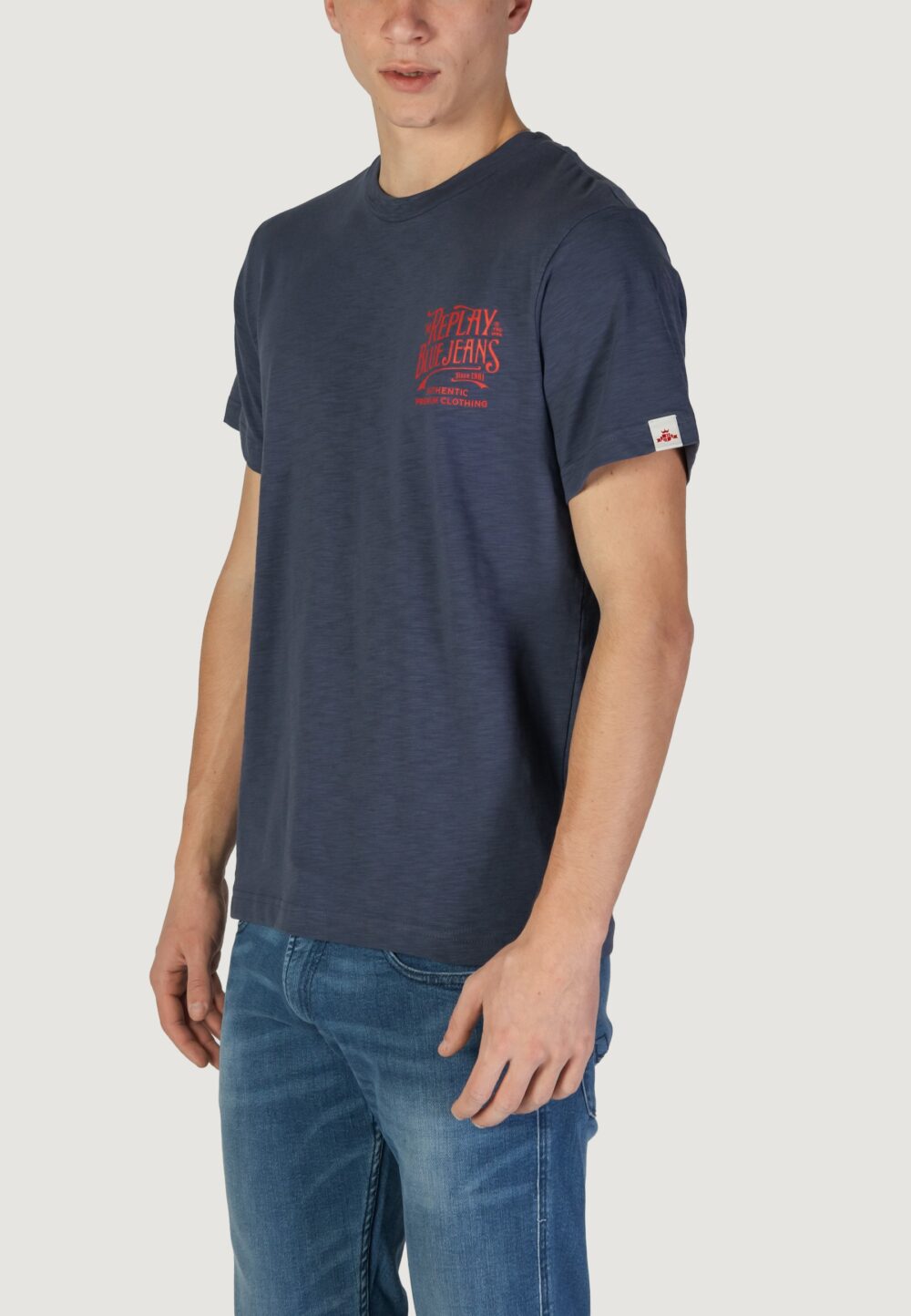 T-shirt Replay Blu - Foto 4