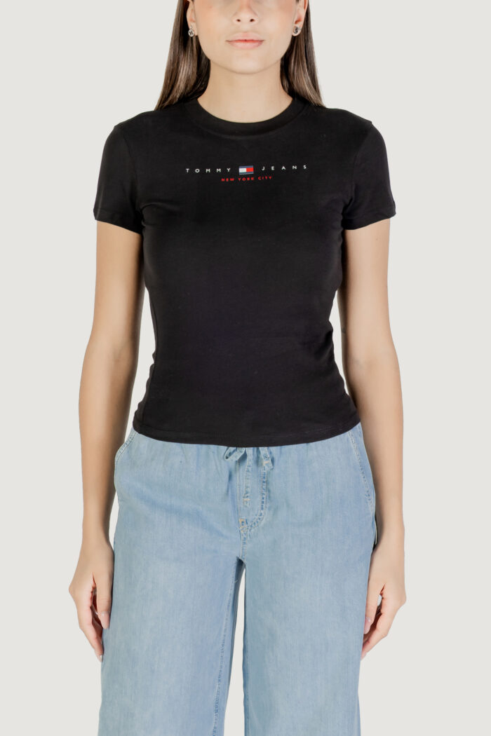 T-shirt Tommy Hilfiger Jeans tjw slim tj us linea Nero