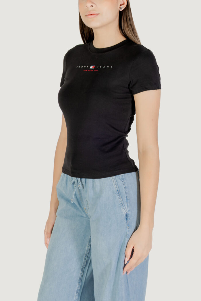 T-shirt Tommy Hilfiger Jeans tjw slim tj us linea Nero