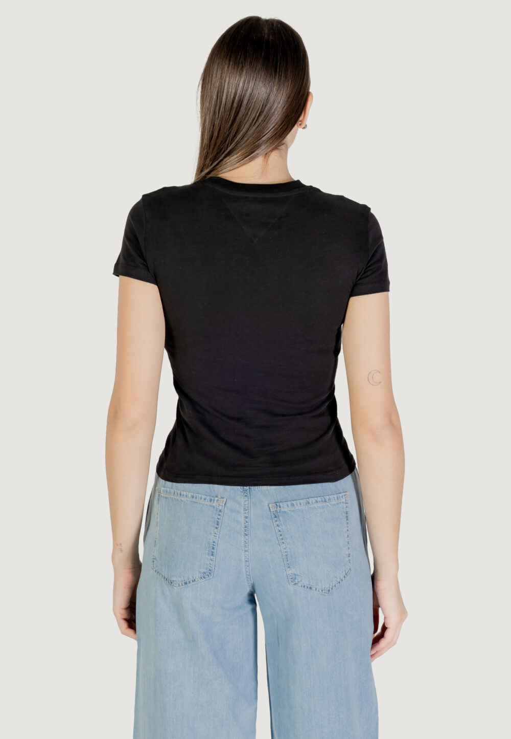 T-shirt Tommy Hilfiger Jeans tjw slim tj us linea Nero - Foto 4