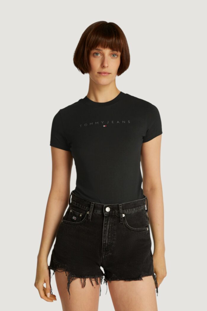 T-shirt Tommy Hilfiger Jeans tjw tonal linea Nero