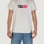 T-shirt Tommy Hilfiger Jeans tjm entry graphic Panna - Foto 1