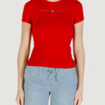 T-shirt Tommy Hilfiger Jeans tjw slim tj us linea Rosso - Foto 1