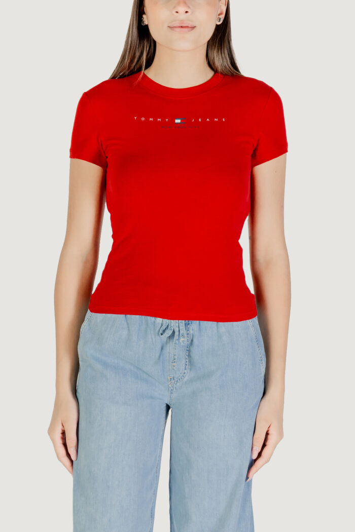 T-shirt Tommy Hilfiger Jeans tjw slim tj us linea Rosso