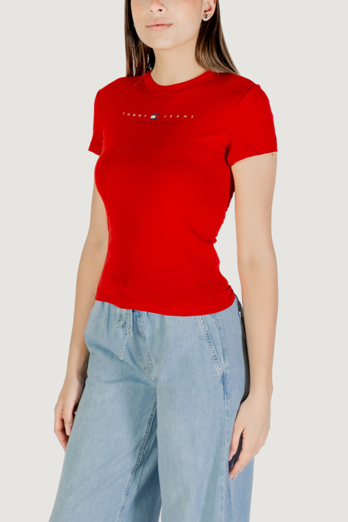 T-shirt Tommy Hilfiger Jeans tjw slim tj us linea Rosso