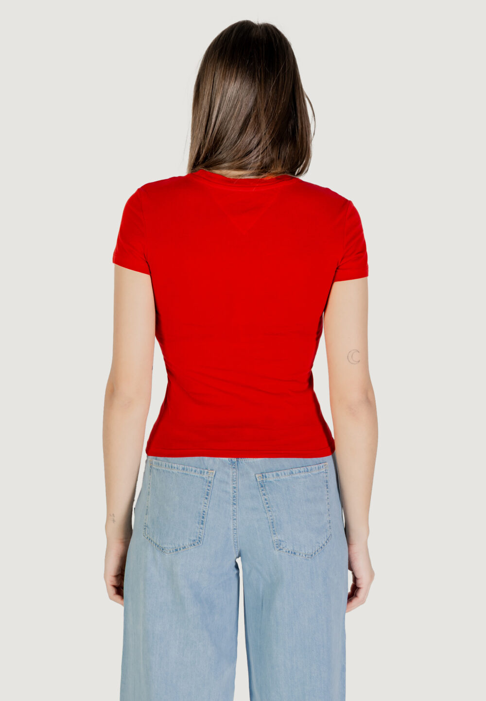 T-shirt Tommy Hilfiger Jeans tjw slim tj us linea Rosso - Foto 4