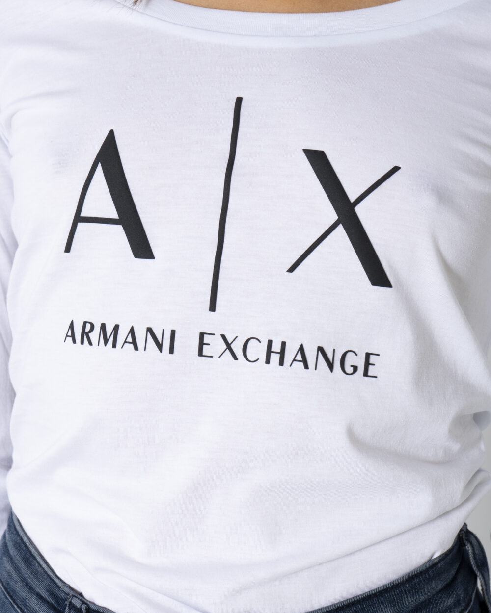 T-shirt manica lunga Armani Exchange Bianco - Foto 3