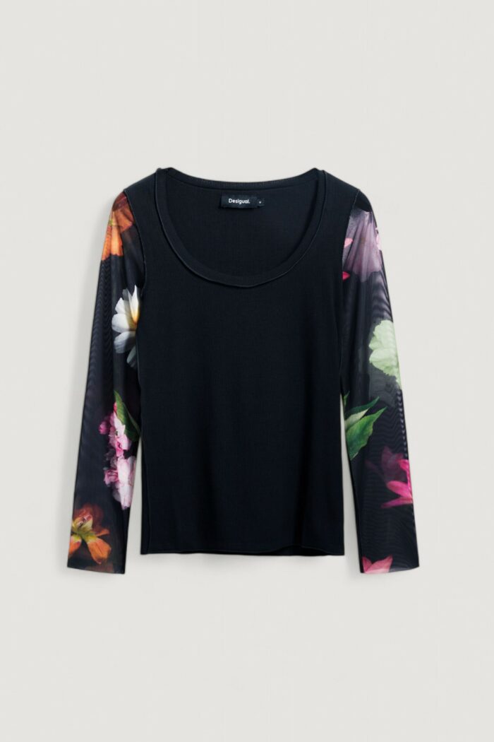 T-shirt manica lunga Desigual ts_flint Nero