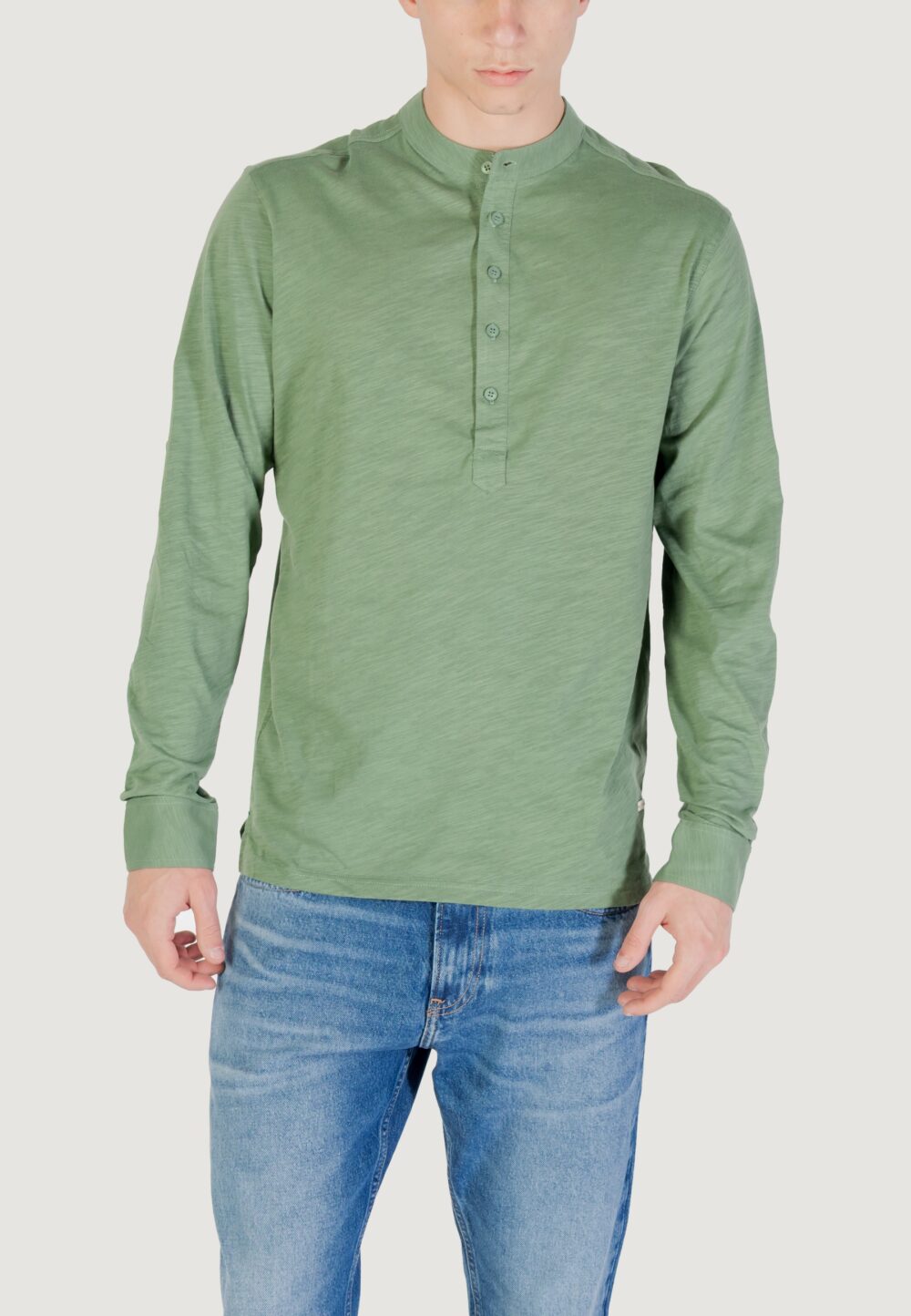 T-shirt manica lunga Gianni Lupo Verde - Foto 1
