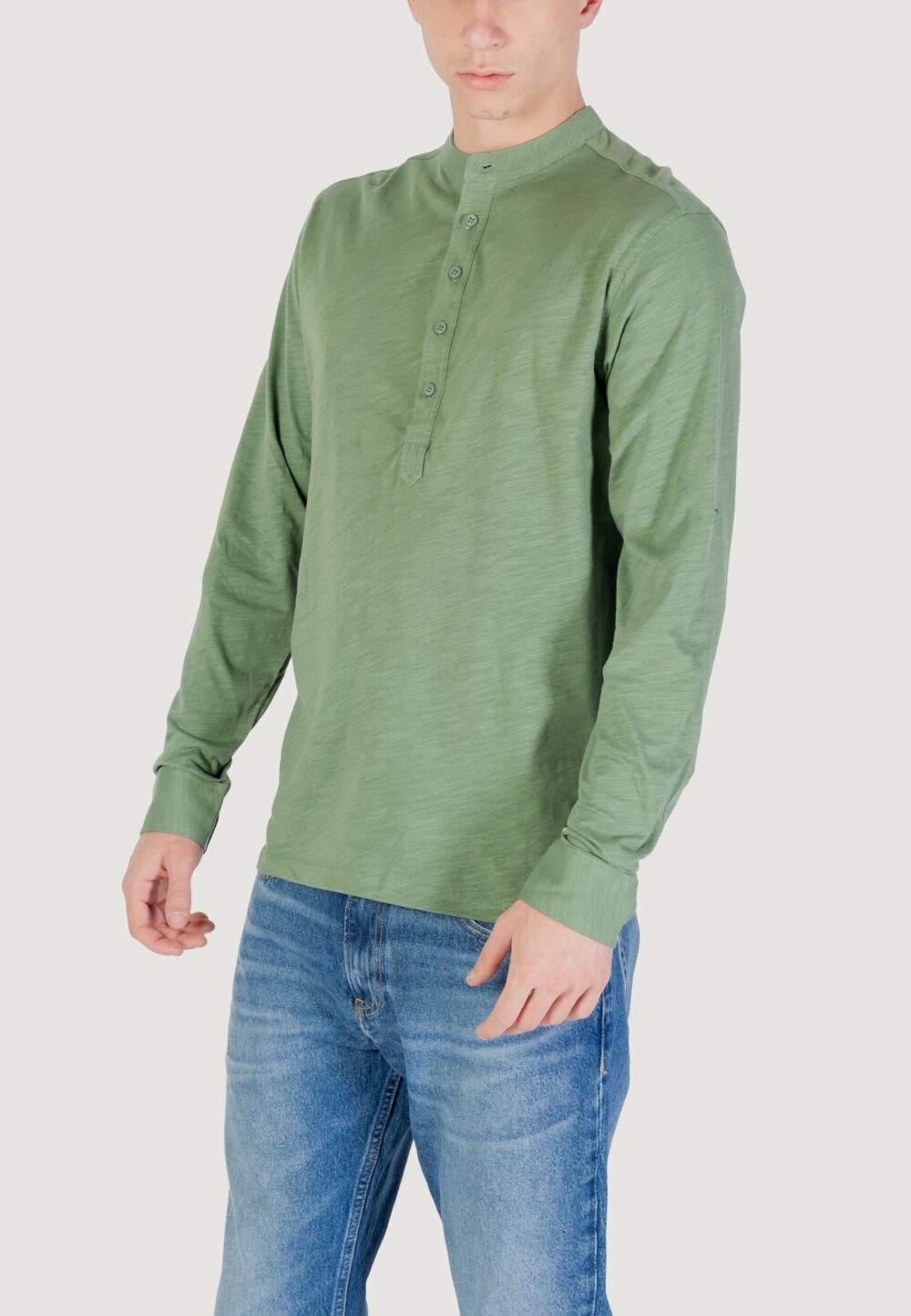 T-shirt manica lunga Gianni Lupo Verde - Foto 2